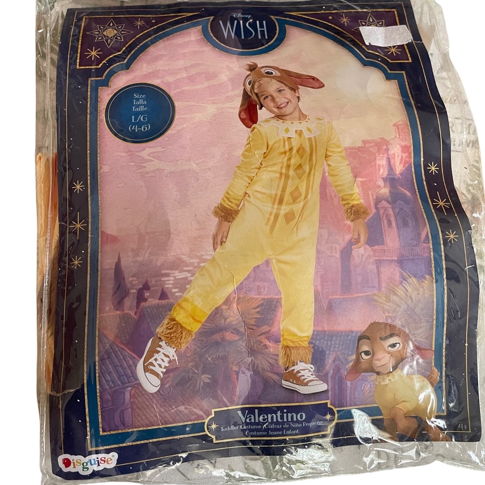 Disney Wish‎ Valentino Costume Kids Toddler Size 4-6Yellow
